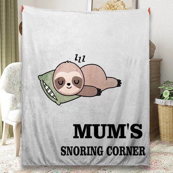 Magicoco® Mum Blanket Gifts for Mum from Daughter Son, Birthday Gift and Christmas for Mum, Funny Sloth Mum Blanket 130 * 150 cm